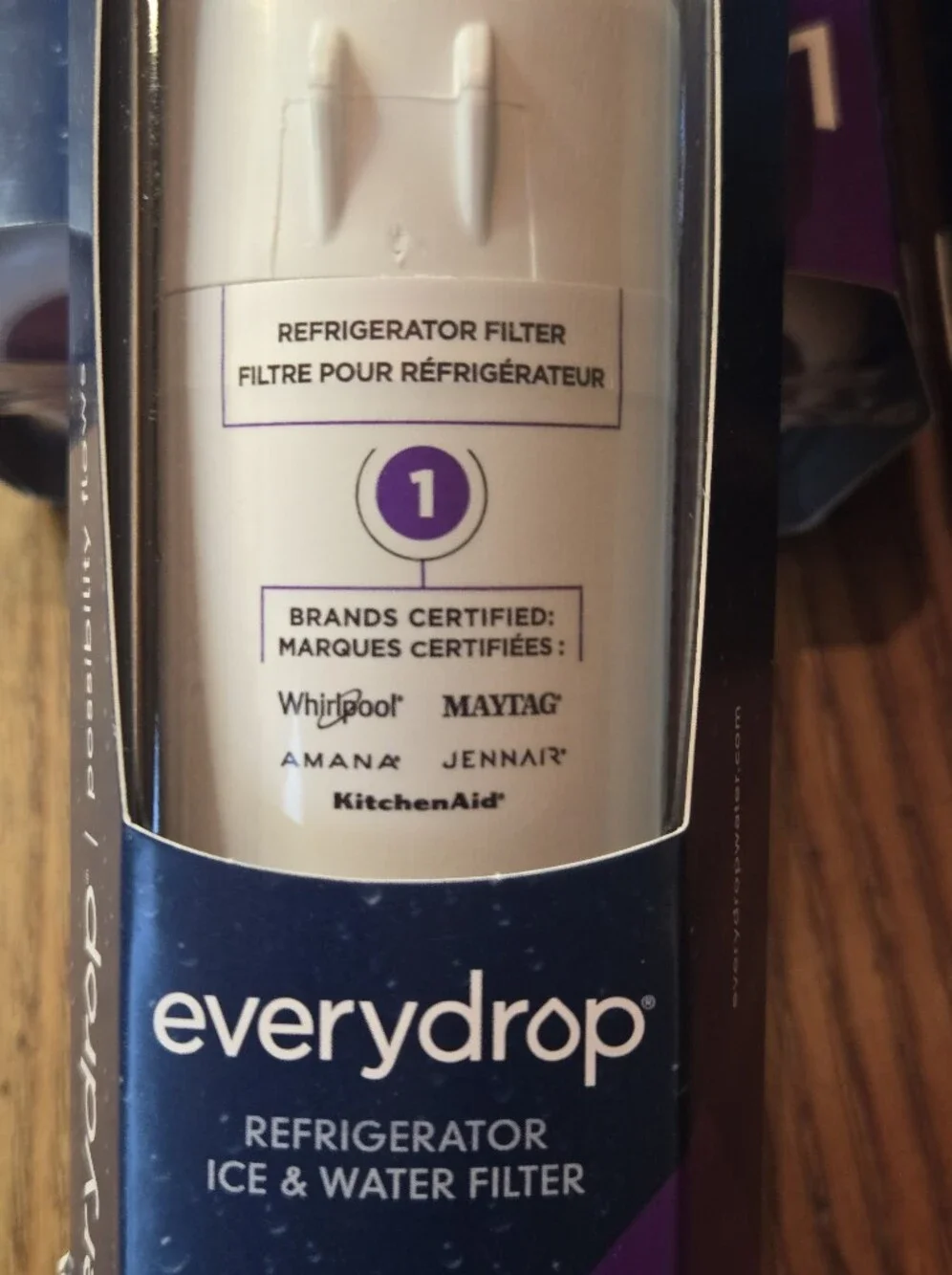 EveryDrop #1  Refrigerator Ice and Water Filter ΕDR1RXD1 New SEALED Lot Of 4